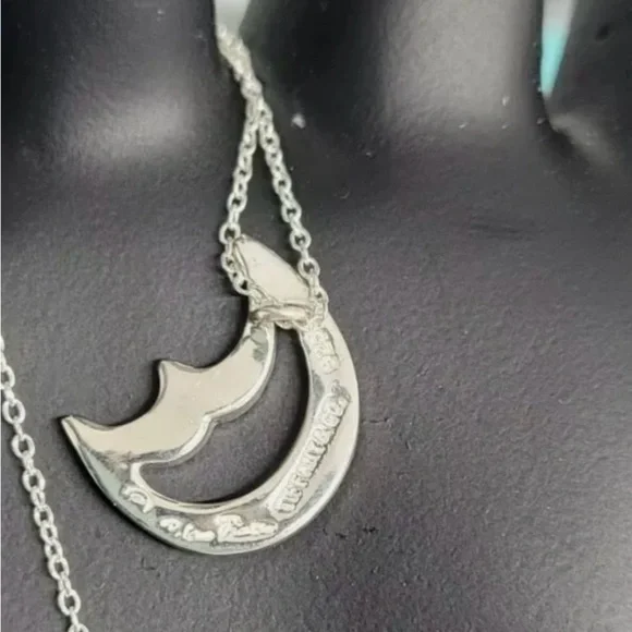 Tiffany & Co. Silver Moon Necklace - Picture 9 of 11